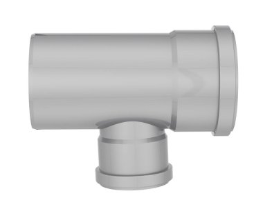 İnşaat boruları arka planda izole edilmiş. 3d görüntüleme - illüstrasyon