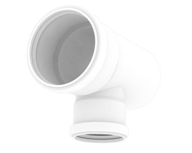 İnşaat boruları arka planda izole edilmiş. 3d görüntüleme - illüstrasyon