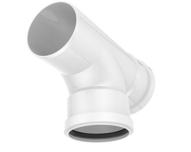 İnşaat boruları arka planda izole edilmiş. 3d görüntüleme - illüstrasyon