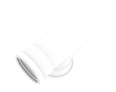 İnşaat boruları arka planda izole edilmiş. 3d görüntüleme - illüstrasyon