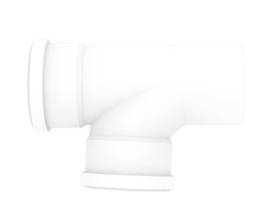 İnşaat boruları arka planda izole edilmiş. 3d görüntüleme - illüstrasyon