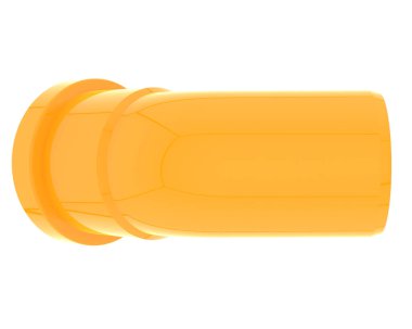 İnşaat boruları arka planda izole edilmiş. 3d görüntüleme - illüstrasyon