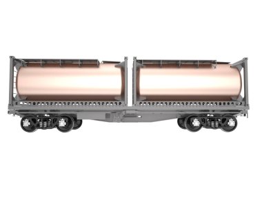 train tanker isolated on background. 3d rendering - illustration
