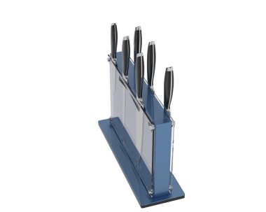 Beyaz arkaplanda izole edilmiş bıçaklar