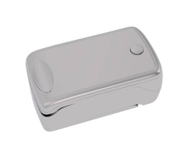 Tıbbi nabız ölçer beyaz arka planda izole edildi. 3d görüntüleme - illüstrasyon