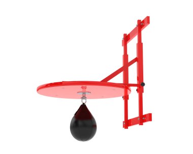 Kum torbası arka planda izole edilmiş. 3d görüntüleme - illüstrasyon