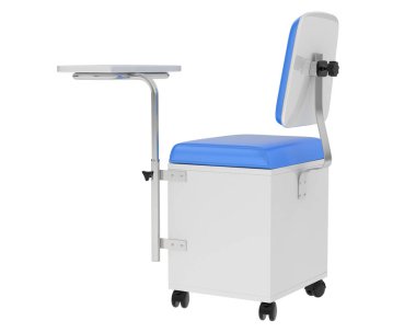 Beyaz arka planda izole edilmiş güzellik koltuğu. 3d görüntüleme - illüstrasyon