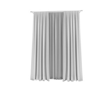 Perdeler izole edilmiş arka planda. iç tasarım