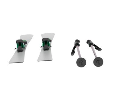 kayak beyaz arkaplanda izole edildi