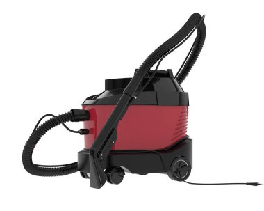 Elektrik süpürgesi beyaz arka planda izole edilmiş. 3d görüntüleme - illüstrasyon