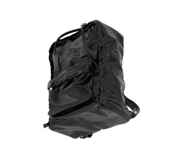 Arka planda izole edilmiş sırt çantası