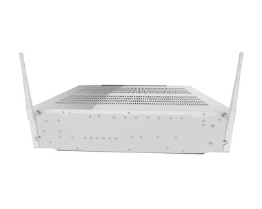 Beyaz arkaplanda izole edilmiş dijital video kaydedici. 3d görüntüleme - illüstrasyon