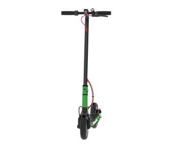 İzole edilmiş arkaplanda elektrikli scooter