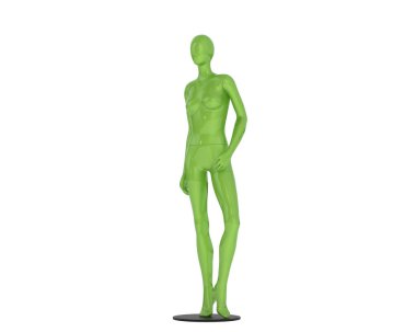 Manken beyaz arka planda izole edildi. 3d görüntüleme - illüstrasyon