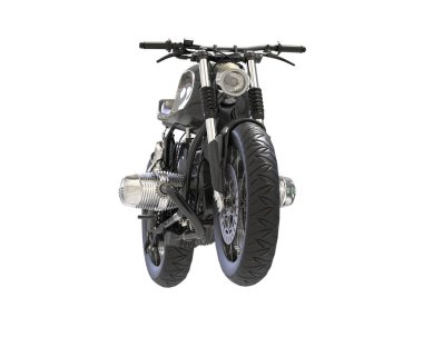 Beyaz arka planda izole edilmiş lüks motosiklet