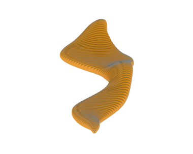 Parametrik bank beyaz arkaplanda izole edilmiş. 3d görüntüleme - illüstrasyon