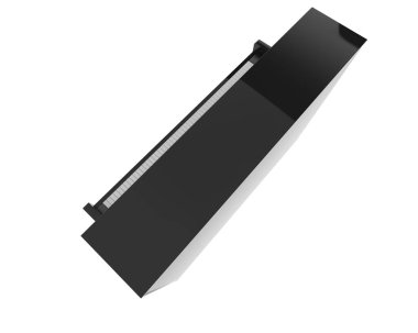 Piyano, beyaz arkaplanda izole edilmiş müzik aleti