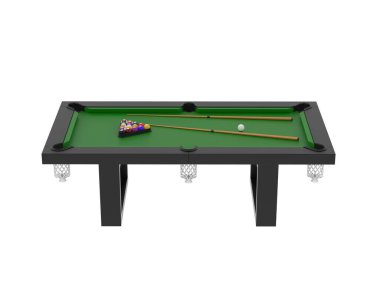 Bir bilardo masasının 3 boyutlu canlandırması