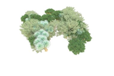 Orman ıssız. Afişler, posterler ya da fotoğraf manipülasyonları için kullanışlı bir görüntü. 3d oluşturma.