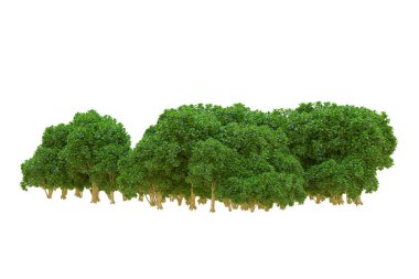 Orman ıssız. Afişler, posterler ya da fotoğraf manipülasyonları için kullanışlı bir görüntü. 3d oluşturma.