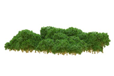 Orman ıssız. Afişler, posterler ya da fotoğraf manipülasyonları için kullanışlı bir görüntü. 3d oluşturma.