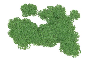 Orman ıssız. Afişler, posterler ya da fotoğraf manipülasyonları için kullanışlı bir görüntü. 3d oluşturma.