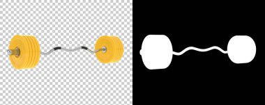 Halter arka planda izole edildi. 3B görüntüleme - illüstrasyon