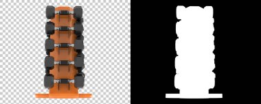 Spor ekipmanları arka planda izole edilmiş. 3d oluşturma