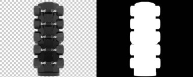 Spor ekipmanları arka planda izole edilmiş. 3d oluşturma