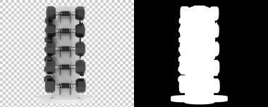 Spor ekipmanları arka planda izole edilmiş. 3d oluşturma