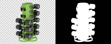 Spor ekipmanları arka planda izole edilmiş. 3d oluşturma