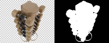 Spor ekipmanları arka planda izole edilmiş. 3d oluşturma