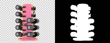 Spor ekipmanları arka planda izole edilmiş. 3d oluşturma