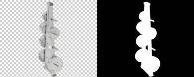 Spor ekipmanları arka planda izole edilmiş. 3d oluşturma