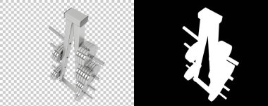 Spor ekipmanları arka planda izole edilmiş. 3d oluşturma