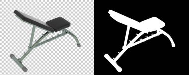 Arka planda jimnastik masası var. 3d görüntüleme - illüstrasyon