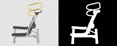 Arka planda jimnastik bisikleti var. 3d görüntüleme - illüstrasyon