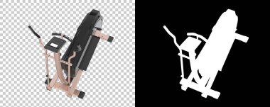 Arka planda jimnastik bisikleti var. 3d görüntüleme - illüstrasyon