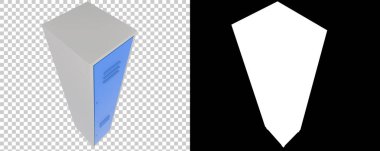 Arka planda jimnastik dolapları var. 3d görüntüleme - illüstrasyon