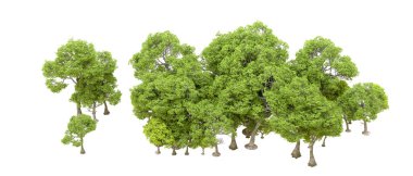 Orman ıssız. Afişler, afişler ve fotoğraf postaları için kullanışlı bir görüntü. 3d oluşturma.