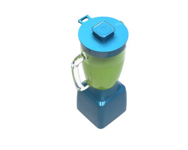 Blender beyaz arkaplanda izole edildi. 3d görüntüleme - illüstrasyon