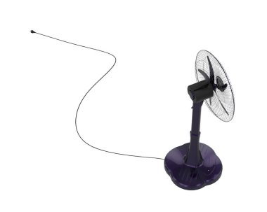 fan beyaz arkaplanda izole edildi
