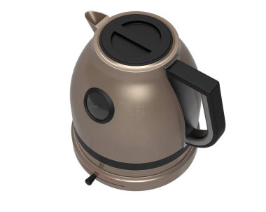 Çaydanlık beyaz arka planda izole edilmiş. 3d görüntüleme - illüstrasyon