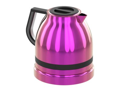 Çaydanlık beyaz arka planda izole edilmiş. 3d görüntüleme - illüstrasyon