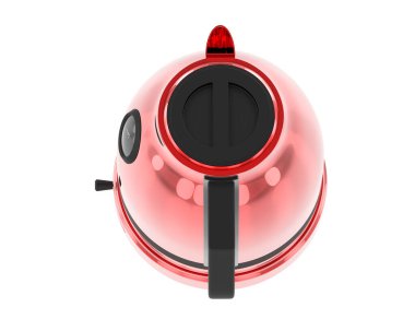 Çaydanlık beyaz arka planda izole edilmiş. 3d görüntüleme - illüstrasyon