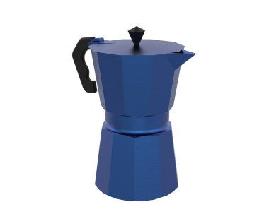 Çaydanlık beyaz arka planda izole edilmiş. 3d görüntüleme - illüstrasyon