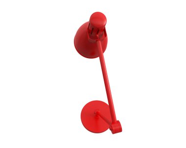 Masa lambası beyaz arkaplanda izole edilmiş. 3d görüntüleme - illüstrasyon