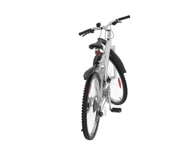 Dağ bisikleti beyaz arka planda izole edilmiş. 3d görüntüleme - illüstrasyon