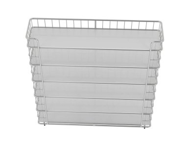 Raflar beyaz arkaplanda izole edilmiş. 3d görüntüleme - illüstrasyon