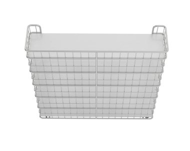 Raflar beyaz arkaplanda izole edilmiş. 3d görüntüleme - illüstrasyon